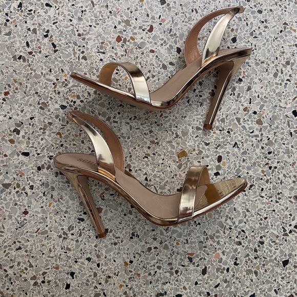 New Schutz Luriane gold heel sandal 9.5 - Picture 4 of 6